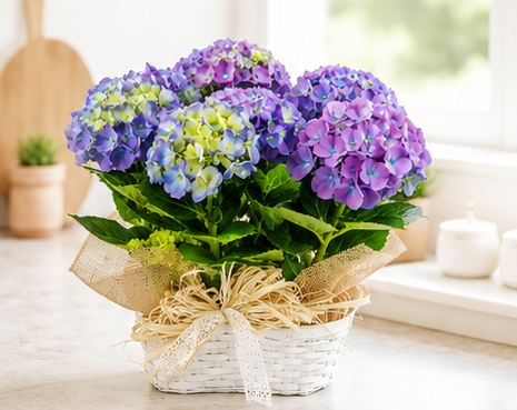 Hortensias azules