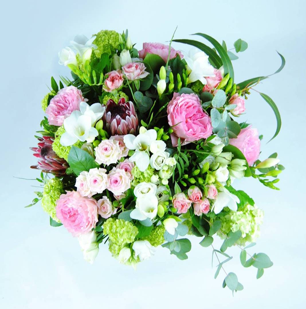 Regalar ramo de peonias rosas