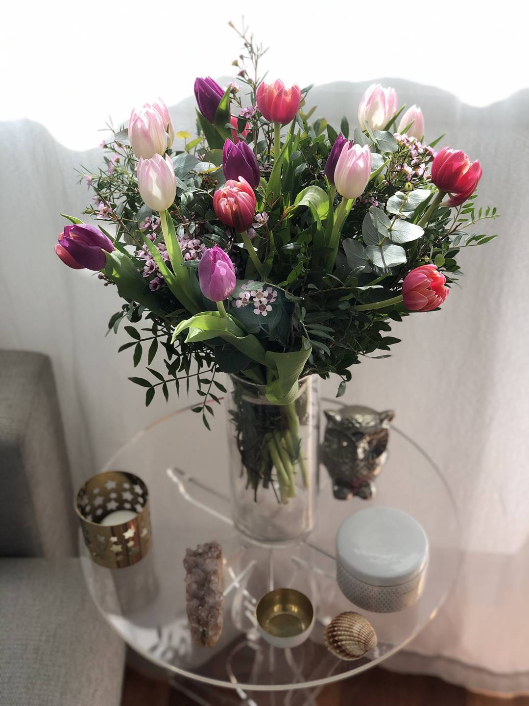 ramo de tulipas rosas - originalflor