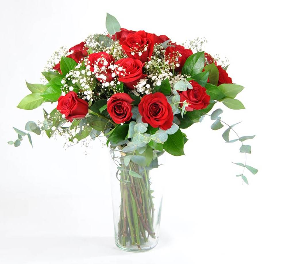 Smile with passion-24 rosas rojas