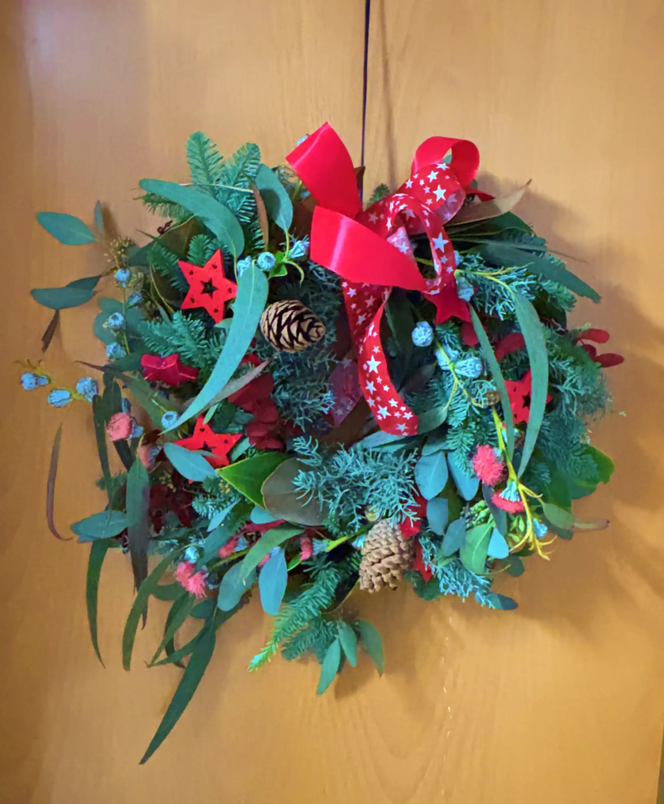 Corona Natural Navideña de 40 cm