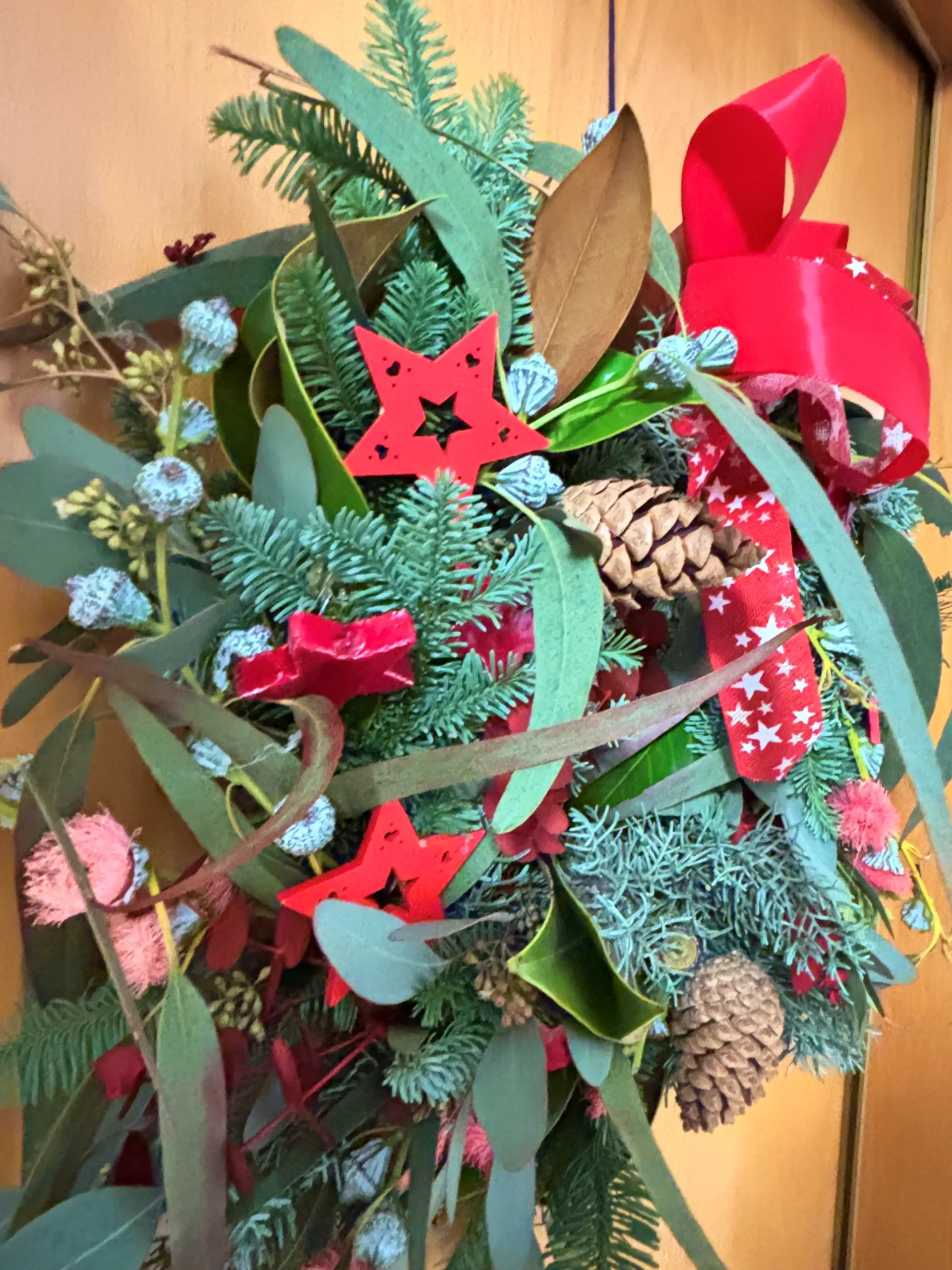 Corona Natural Navideña de 40 cm