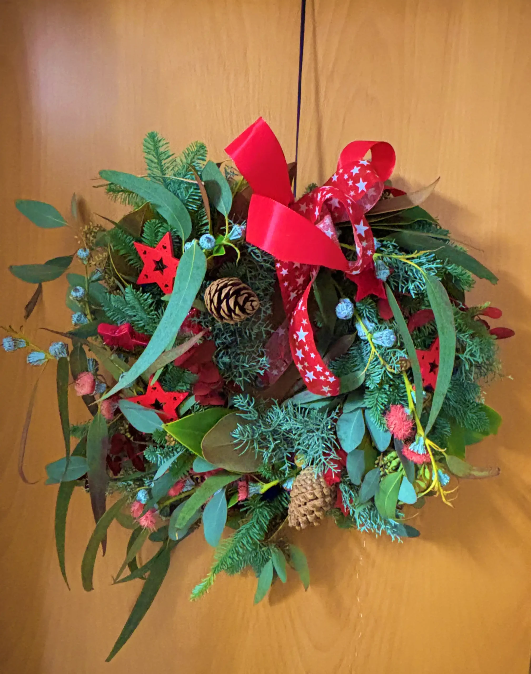 Corona Natural Navideña de 40 cm