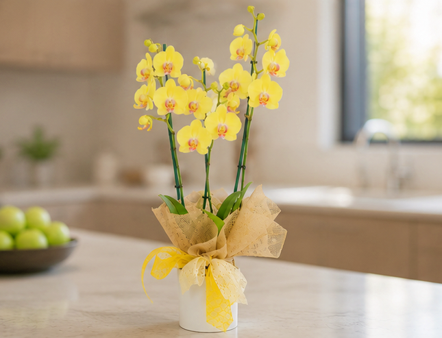 Orquídea amarilla