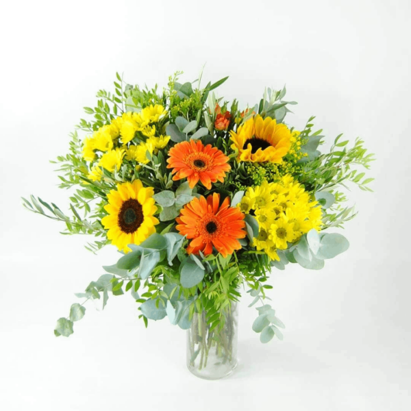 Ramo de girasoles gerberas margaritas