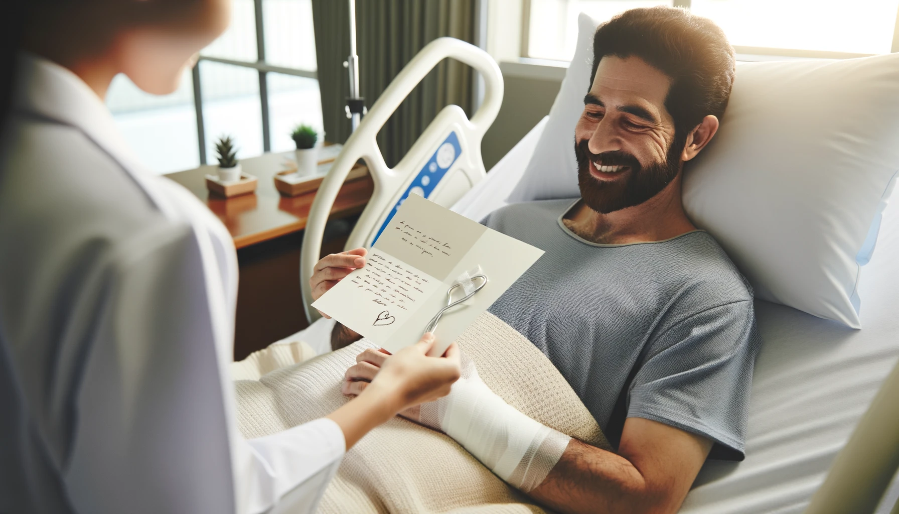 Dedicatorias para envíos de flores a hospital